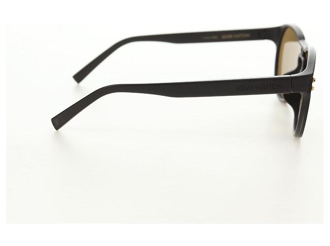 Gafas de sol redondas LOUIS VUITTON Monogram LV Waimea de plástico Marrón Auth 181664SAM Castaño Monograma - vista 4