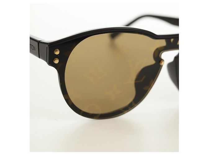 Gafas de sol redondas LOUIS VUITTON Monogram LV Waimea de plástico Marrón Auth 181664SAM Castaño Monograma - vista 5