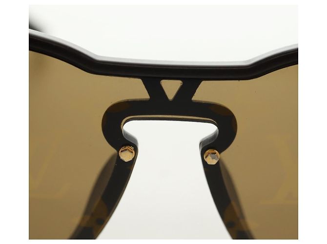 Gafas de sol redondas LOUIS VUITTON Monogram LV Waimea de plástico Marrón Auth 181664SAM Castaño Monograma - vista 6