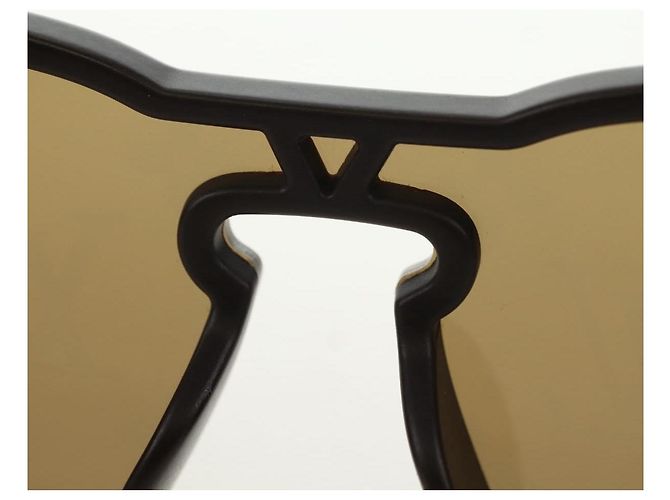 Gafas de sol redondas LOUIS VUITTON Monogram LV Waimea de plástico Marrón Auth 181664SAM Castaño Monograma - vista 9