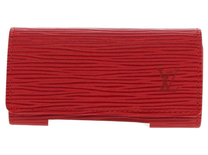 LOUIS VUITTON Epi Multicles 4 Key Case Rosso M63827 LV Auth 179511M - vista 13