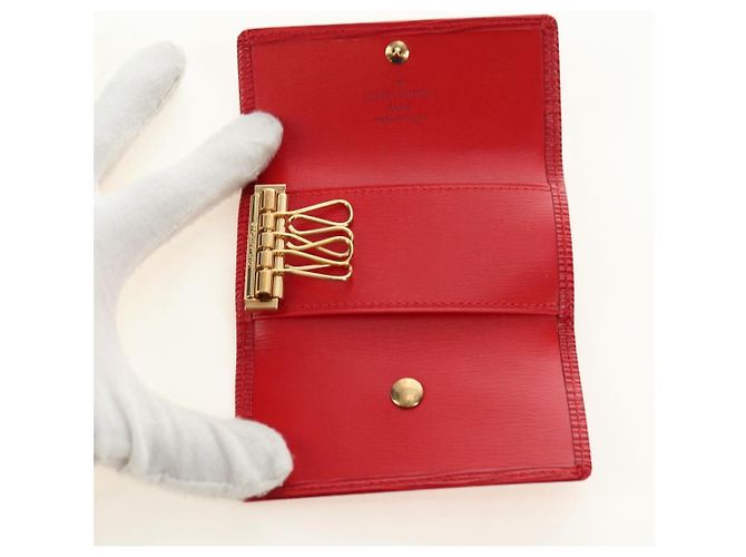 LOUIS VUITTON Epi Multicles 4 Key Case Rosso M63827 LV Auth 179511M - vista 7
