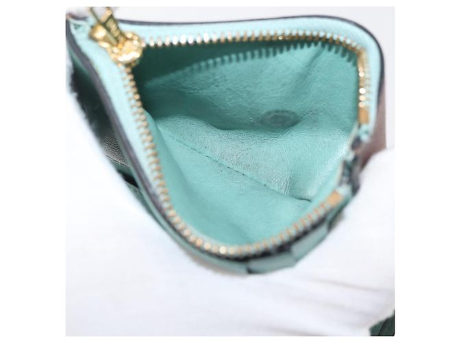LOEWE LOEWE �~ Studio Ghibli Suswatari Cartera de Cuero Marrón Oro Auth 167360A Castaño Dorado - vista 10