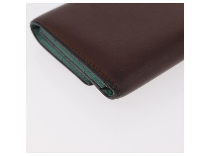 LOEWE LOEWE �~ Studio Ghibli Suswatari Cartera de Cuero Marrón Oro Auth 167360A Castaño Dorado - vista 15
