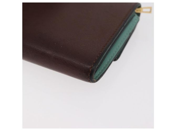 LOEWE LOEWE �~ Studio Ghibli Suswatari Cartera de Cuero Marrón Oro Auth 167360A Castaño Dorado - vista 16