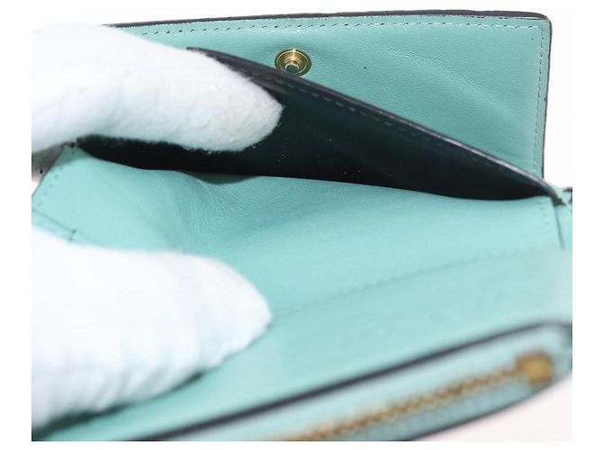 LOEWE LOEWE �~ Studio Ghibli Suswatari Cartera de Cuero Marrón Oro Auth 167360A Castaño Dorado - vista 21