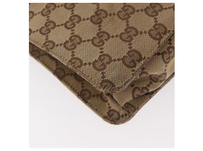 Borsa a Spalla GUCCI GG Canvas Beige Argento 120841 Auth BA13157 - vista 15
