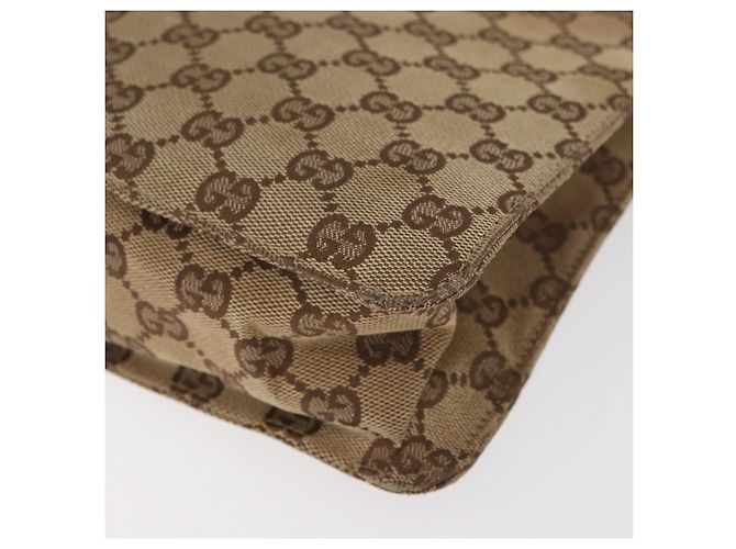 Borsa a Spalla GUCCI GG Canvas Beige Argento 120841 Auth BA13157 - vista 16