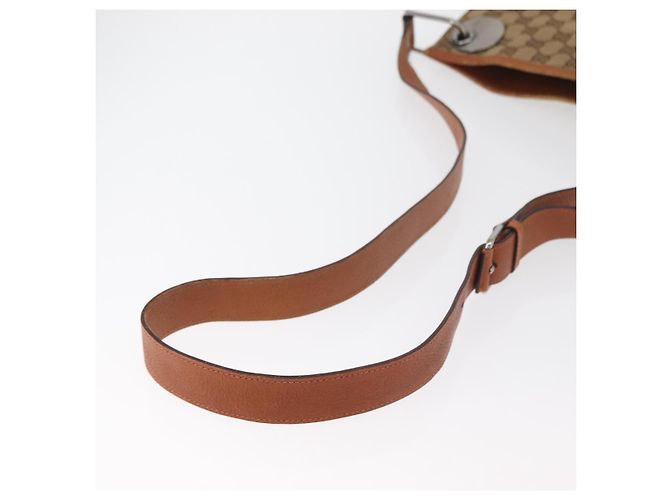 Borsa a Spalla GUCCI GG Canvas Beige Argento 120841 Auth BA13157 - vista 7