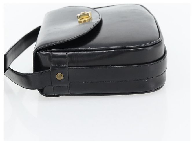 Céline CELINE Schultertasche aus Leder Schwarz Gold Auth 181762 Golden - Ansicht 3