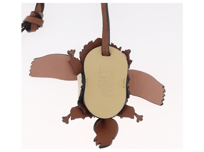 LOEWE Studio Ghibli Howl's Moving Castle Hin Charm Leather Beige Auth 167392SM - vista 7