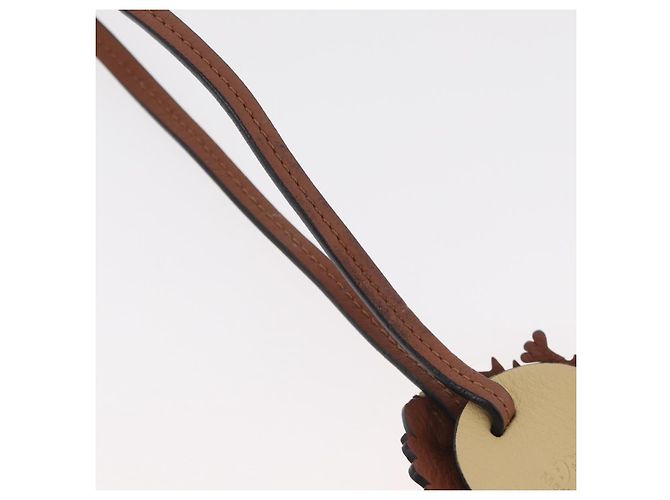 LOEWE Studio Ghibli Howl's Moving Castle Hin Charm Leather Beige Auth 167392SM - vista 9