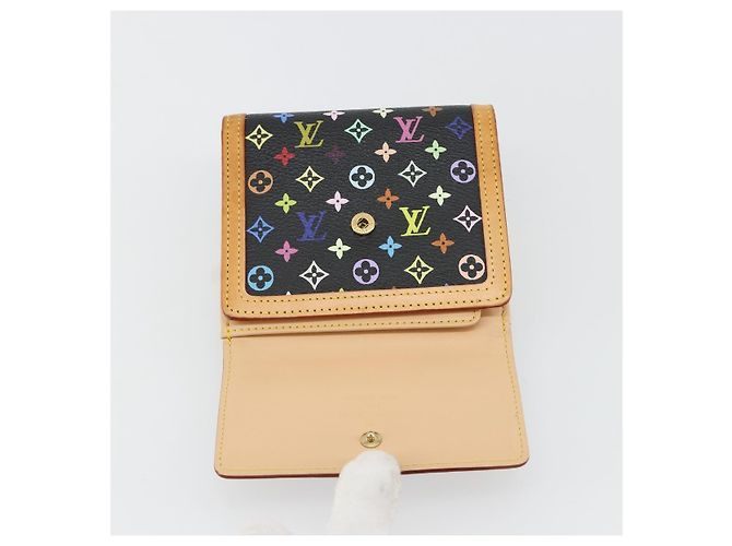 LOUIS VUITTON Portafoglio Banconote Carte di Credito Multicolor M92984 Auth 181677A Nero - vista 18
