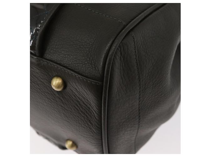 BURBERRY Tote Bag Leder Braun Gold Auth 182465 Golden - Ansicht 16