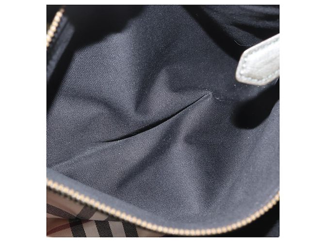 BURBERRY Tote Bag Leder Braun Gold Auth 182465 Golden - Ansicht 26