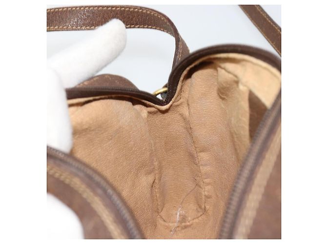 Borsa GUCCI GG Supreme Web Sherry Line in PVC Beige Oro 116 02 089 Auth 171261 D'oro - vista 21
