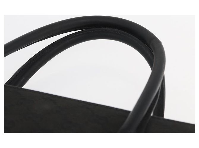 Borsa GUCCI GG Canvas Nera Argento Auth 181578 Nero - vista 14