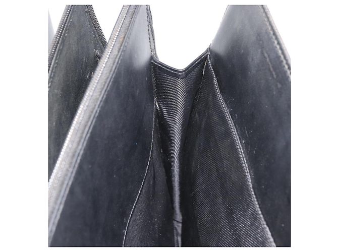 Borsa GUCCI GG Canvas Nera Argento Auth 181578 Nero - vista 23