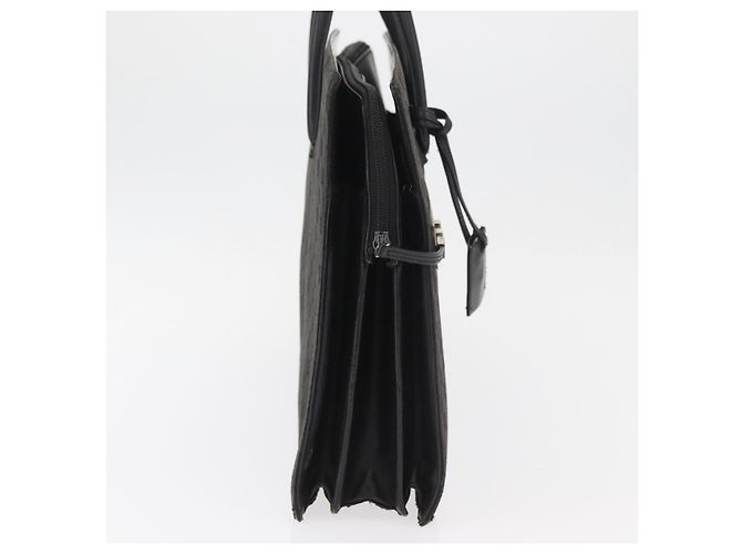 Borsa GUCCI GG Canvas Nera Argento Auth 181578 Nero - vista 5