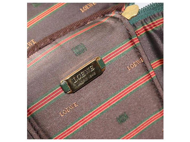 Borsa LOEWE Velazquez in scamosciato verde e oro Auth ka4554A D'oro - vista 11