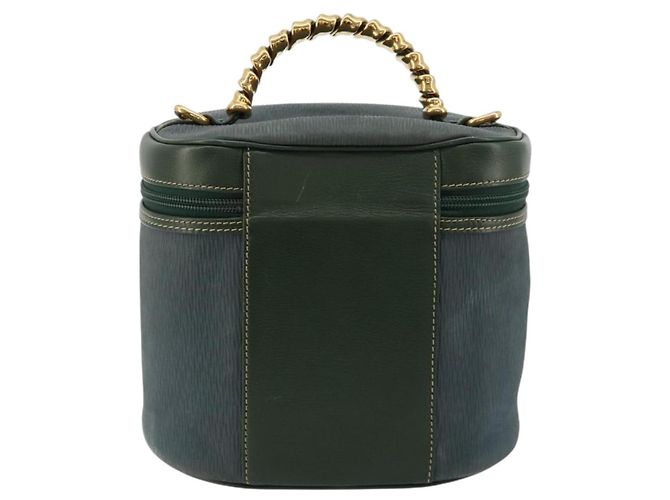Borsa LOEWE Velazquez in scamosciato verde e oro Auth ka4554A D'oro - vista 2