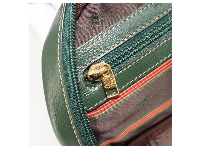 Borsa LOEWE Velazquez in scamosciato verde e oro Auth ka4554A D'oro - vista 20