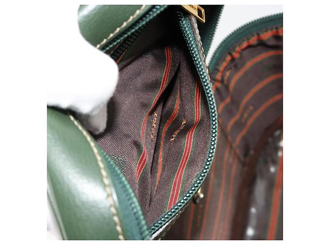 Borsa LOEWE Velazquez in scamosciato verde e oro Auth ka4554A D'oro - vista 21