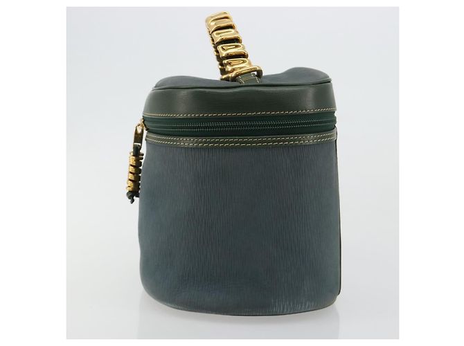 Borsa LOEWE Velazquez in scamosciato verde e oro Auth ka4554A D'oro - vista 3