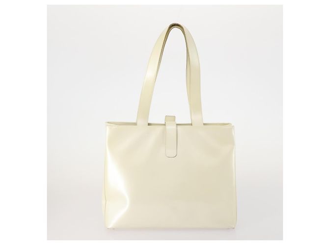 Borsa a tracolla Salvatore Ferragamo Gancini in pelle 2 set Bianco Beige Auth BA13060 - vista 3