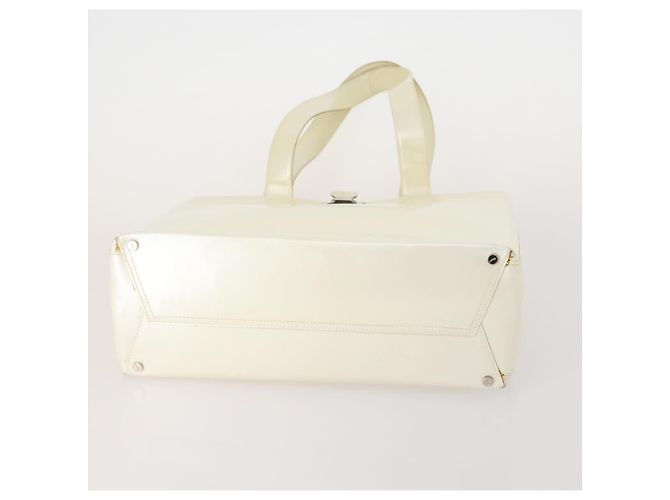 Borsa a tracolla Salvatore Ferragamo Gancini in pelle 2 set Bianco Beige Auth BA13060 - vista 7