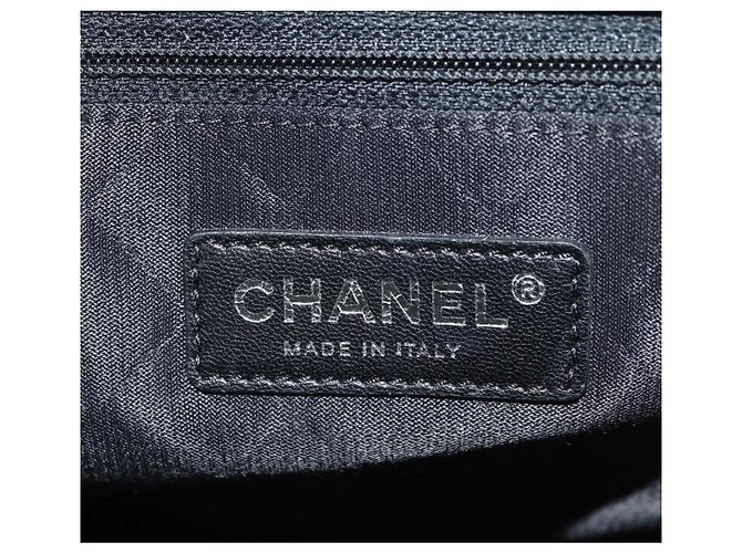Borsa a Spalla CHANEL Airline Chain Tweed 2way Nera Argento CC Auth 181416SM Nero - vista 27