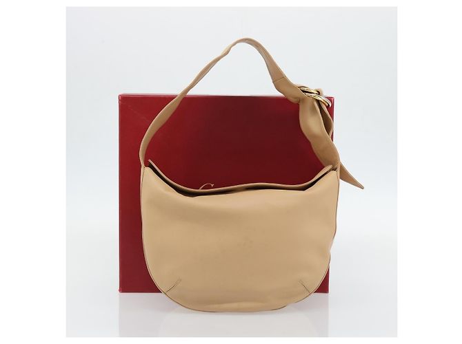 Borsa a Spalla Trinity in Pelle Beige Cartier Auth 182527V - vista 12