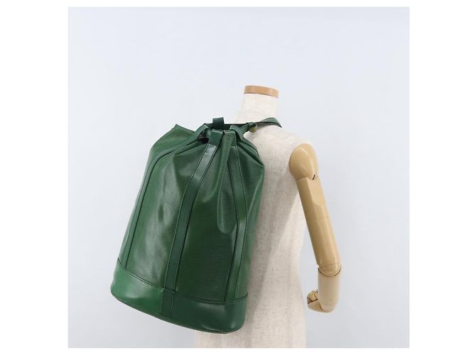 LOUIS VUITTON Epi Randonnee GM Shoulder Bag Green M43084 LV Auth 178881 Verde - vista 22