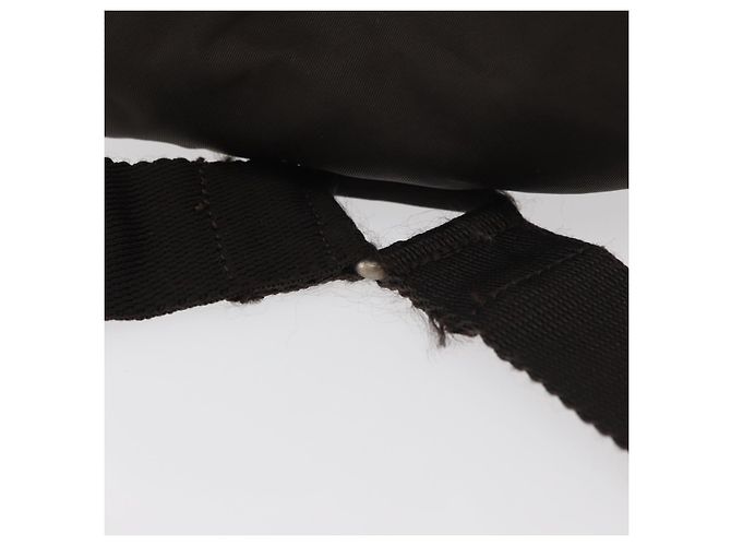Zaino PRADA Nylon Marrone Argento Auth 180200 - vista 7