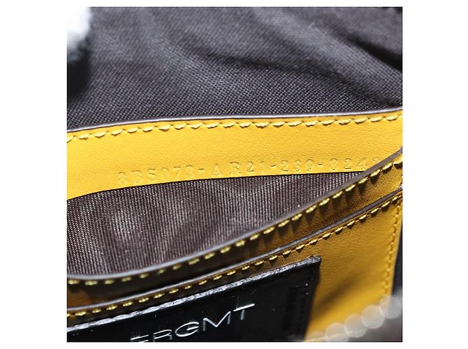 FENDI x FRGMT x POKMON Borsa Dragonfly in tela Zucca Nero Marrone Auth 167378SM - vista 11