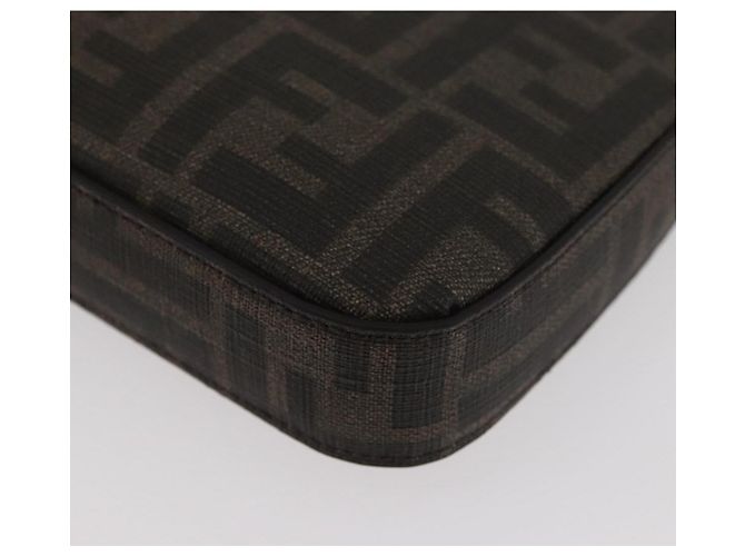 FENDI x FRGMT x POKMON Borsa Dragonfly in tela Zucca Nero Marrone Auth 167378SM - vista 15