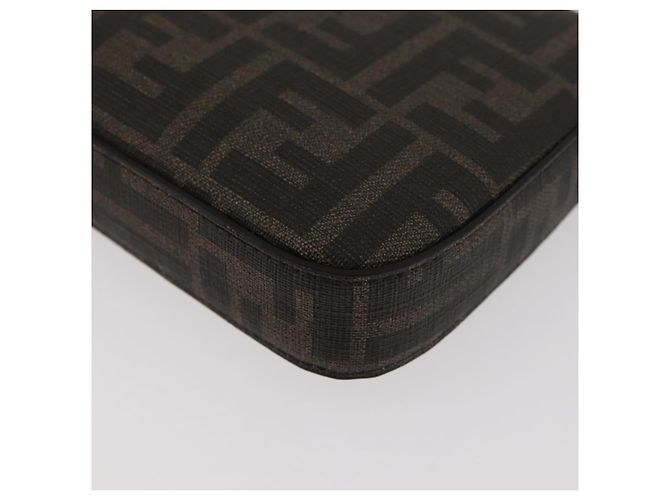 FENDI x FRGMT x POKMON Borsa Dragonfly in tela Zucca Nero Marrone Auth 167378SM - vista 17