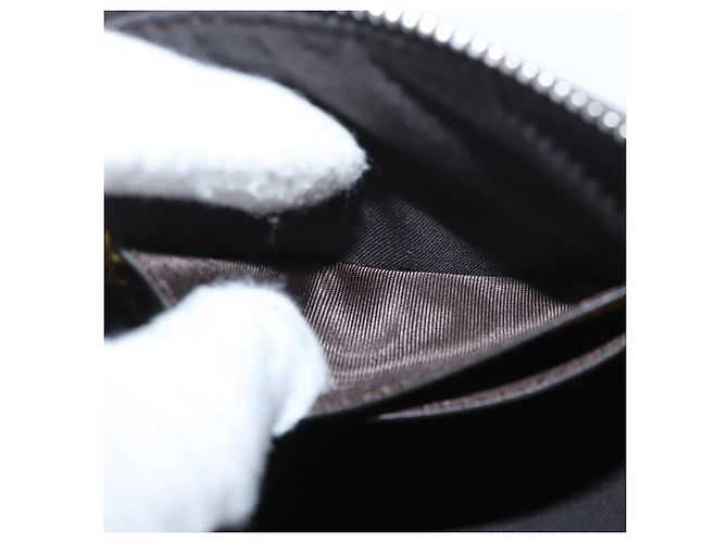 FENDI x FRGMT x POKMON Borsa Dragonfly in tela Zucca Nero Marrone Auth 167378SM - vista 22