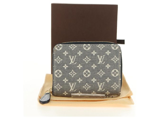 LOUIS VUITTON Monogram Idylle Zippy Coin Purse Navy M63004 LV Auth ki6662M Azul marino - vista 12