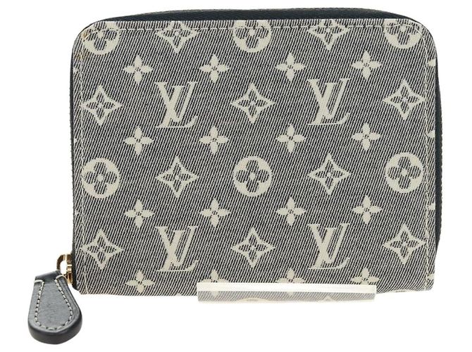 LOUIS VUITTON Monogram Idylle Zippy Coin Purse Navy M63004 LV Auth ki6662M Azul marino - vista 13