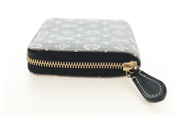 LOUIS VUITTON Monogram Idylle Zippy Coin Purse Navy M63004 LV Auth ki6662M Azul marino - vista 3