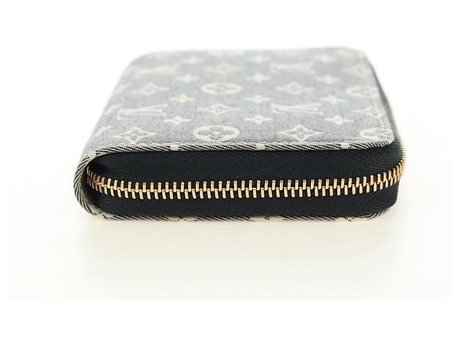 LOUIS VUITTON Monogram Idylle Zippy Coin Purse Navy M63004 LV Auth ki6662M Azul marino - vista 4