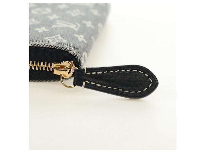 LOUIS VUITTON Monogram Idylle Zippy Coin Purse Navy M63004 LV Auth ki6662M Azul marino - vista 8