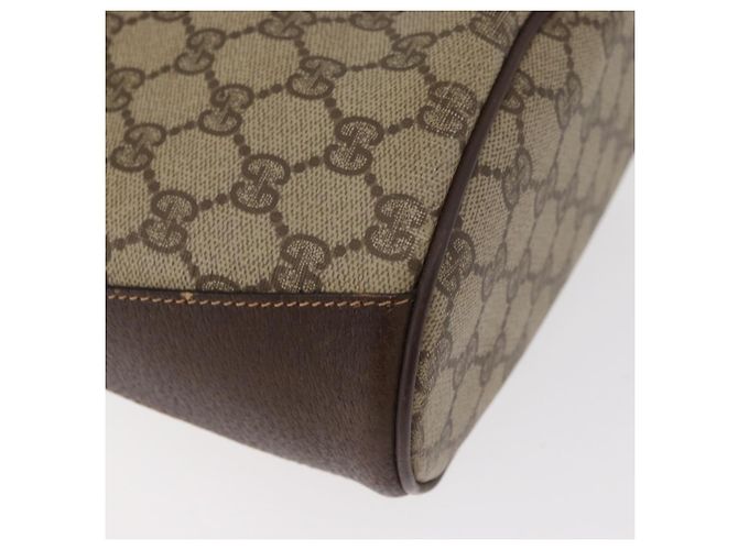 GUCCI GG Supreme Web Sherry Line Borsa in PVC Beige Oro 40 02 081 Auth bs35338 D'oro - vista 15