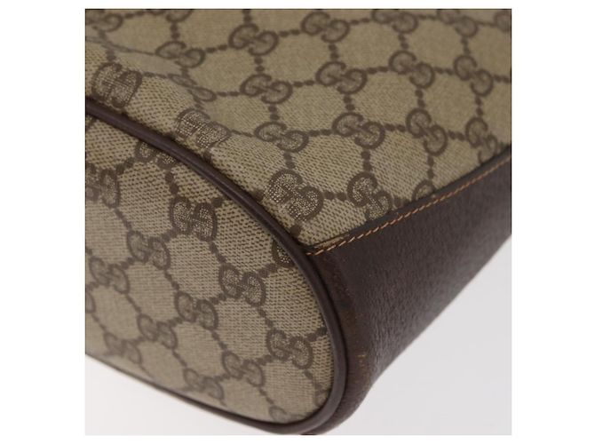GUCCI GG Supreme Web Sherry Line Borsa in PVC Beige Oro 40 02 081 Auth bs35338 D'oro - vista 16