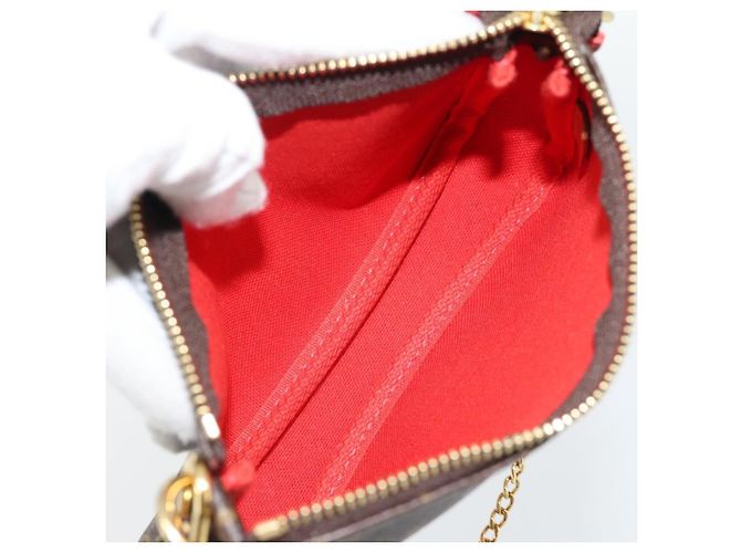 LOUIS VUITTON Monogram Mini Pochette Accessoires Tasche M63830 LV Auth 182310SAM Monogramm - Ansicht 10