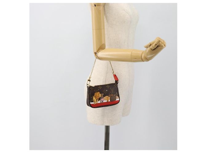 LOUIS VUITTON Monogram Mini Pochette Accessoires Tasche M63830 LV Auth 182310SAM Monogramm - Ansicht 23