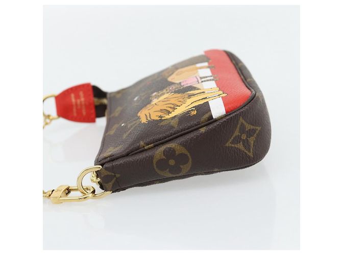 LOUIS VUITTON Monogram Mini Pochette Accessoires Tasche M63830 LV Auth 182310SAM Monogramm - Ansicht 3