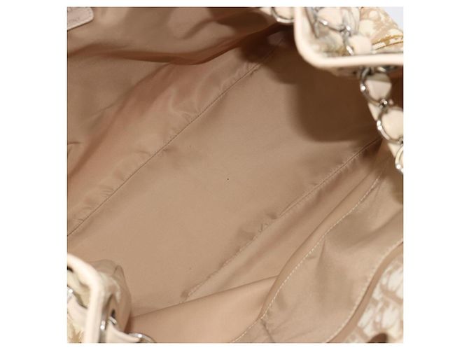 Borsa Christian Dior Trotter Canvas Chain Romantic in PVC Rosa Argento Auth 181736 - vista 11