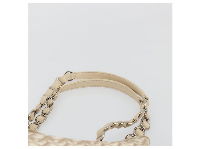 Borsa Christian Dior Trotter Canvas Chain Romantic in PVC Rosa Argento Auth 181736 - vista 8